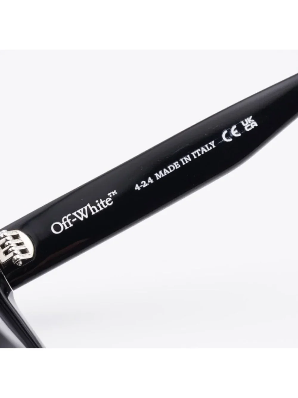 Off-White OERI108 MIDLAND 1007 Sunglasses Black Square Frame, Grey Lenses